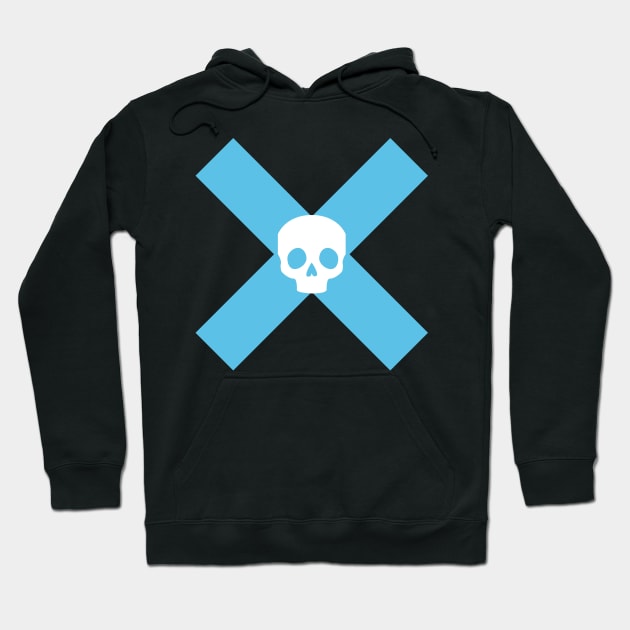 Love Death and Robots Crossbones - Zima Blue Hoodie by PosterpartyCo